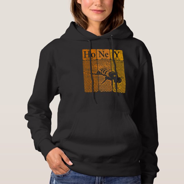 Honey Periodic Table Elements Beekeeper Retro Apia T Shirt (Framsida)