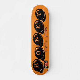 HONEY RELAX JMT Skateboard, 7 ¾ tum Deck Mini Skateboard Bräda 18,5 Cm