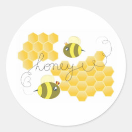 honey runt klistermärke