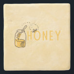 Honey Stone Coaster Stenunderlägg<br><div class="desc">🖤</div>