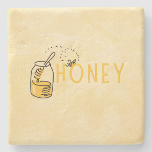 Honey Stone Koppardosa Stenunderlägg