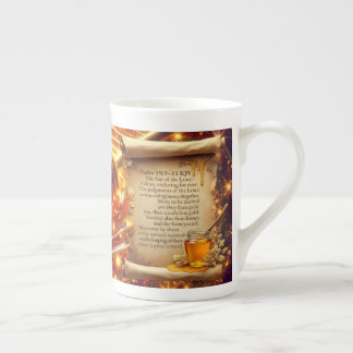Honey Swirl | Psalm 19:9–11 KJV Mugg Benporslin Mugg