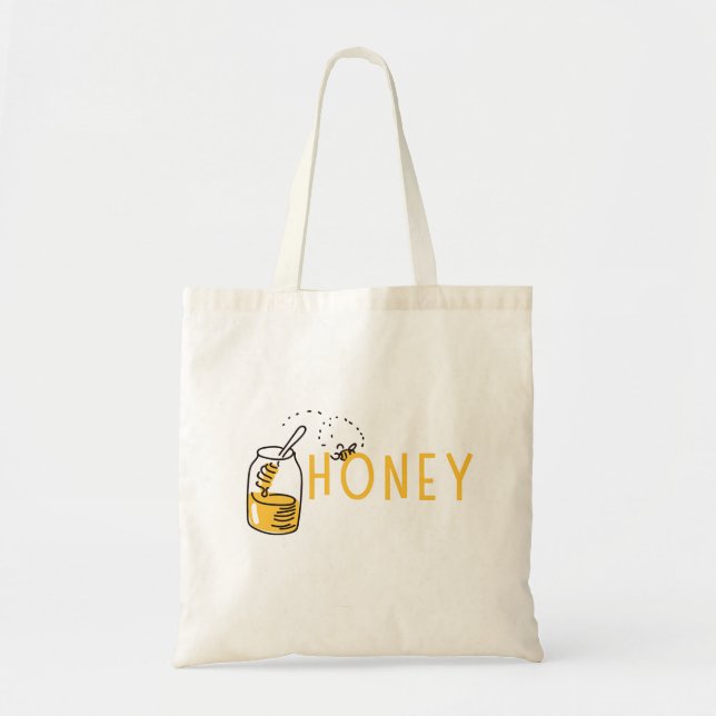 Honey Tote Bag Tygkasse (Framsidan)