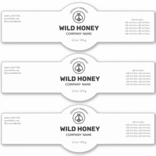 Honey Vinyl Svart & Vit Etikett