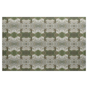 Honeybee and Flowers Patterned Animal Fabric Tyg