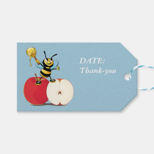 Honeybee Apple Rosh HaShana Presentetikett