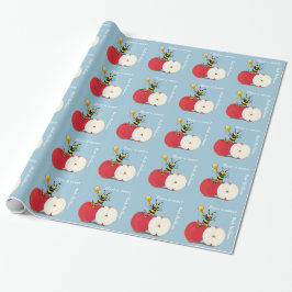 Honeybee Apple Rosh HaShana Wrapping Papper Presentpapper