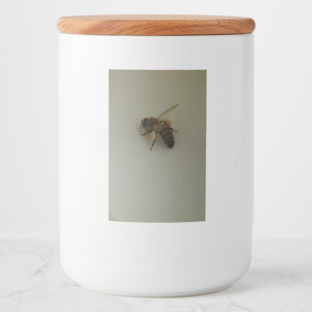Honeybee Food Container Label Mat Etikett (Framsida)
