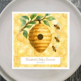 Honeybee Hive Baby Shower Pappersservett