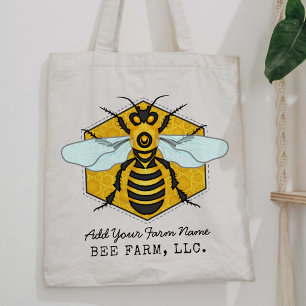 Honeybee Honeycomb Bee Farm Apiary Personlig Tygkasse
