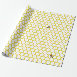 Honeybee Honeycomb Design papprare med bin Presentpapper