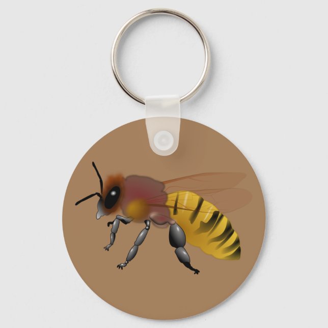 Honeybee Keychain Nyckelring (Framsida)