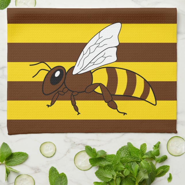 Honeybee Kitchen Towel Kökshandduk (Vikta)