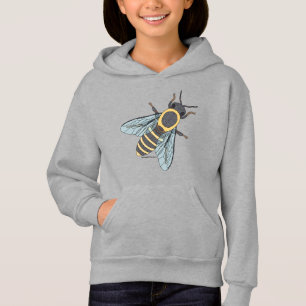 Honeybee (livlig) - Flickornas Hoodie T Shirt