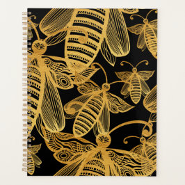 Honeybee Mönster Elegant Guld Black