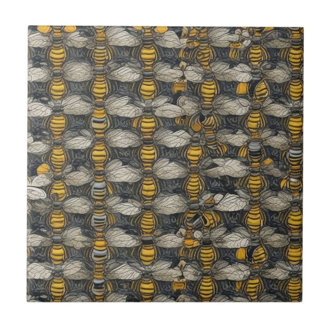 HoneyBee Mönster Rustik Natur Kakelplatta (Framsidan)
