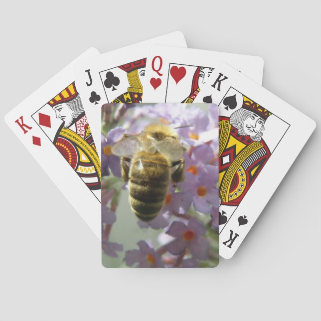 Honeybee och Buddleia Flowers Spelkort (Baksidan)