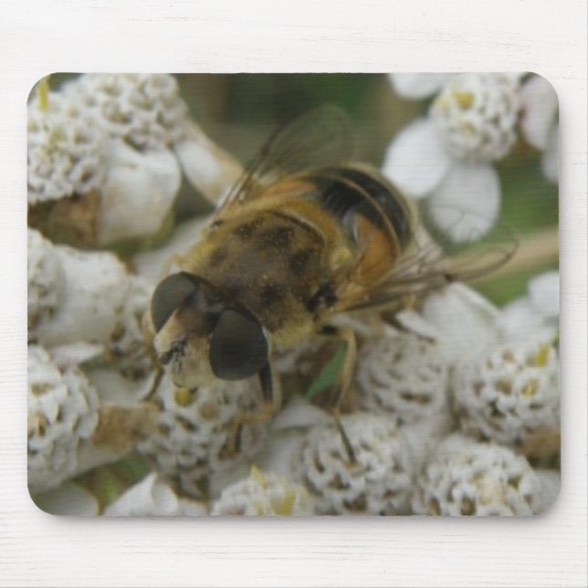 Honeybee och Flowers Mousepad Musmatta (Framsidan)