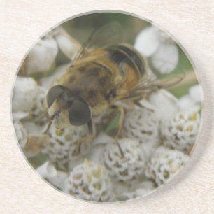 Honeybee och Flowers Underläggs Underlägg Sandsten