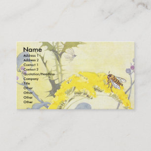 Honeybee och Goldenrod Visitkort