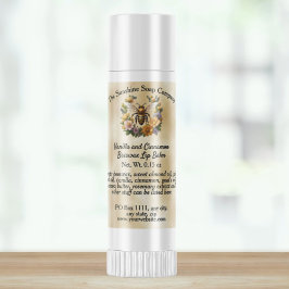 Honeybee på parchement Lip Balm Tube-etikett Klistermärken