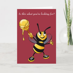 Honeybee Rosh HaShana Card Helgkort