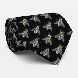 Honeybee (svart) - Neck Tie Slips