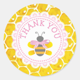Honeybee Tack Honeycomb Stickers Runt Klistermärke