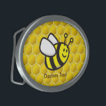 Honeybee Tecknad<br><div class="desc">Sömmande flygande bin tecknad över sömlös bikupa.</div>