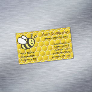 Honeybee Tecknad Affärskort Magnet