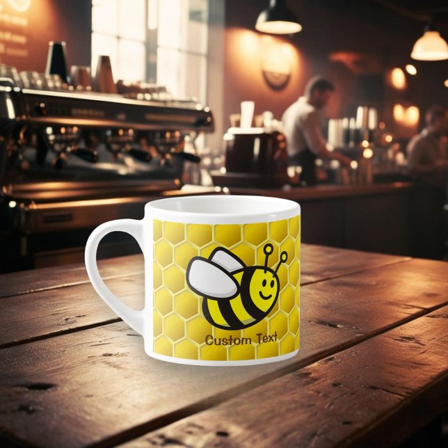 Honeybee Tecknad Espressomugg (Skapare uppladdad)