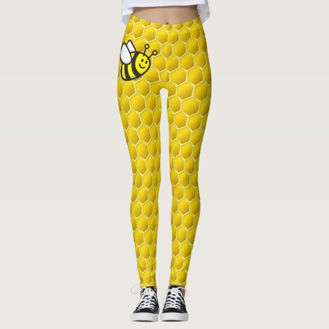 Honeybee Tecknad Leggings (Framsida)