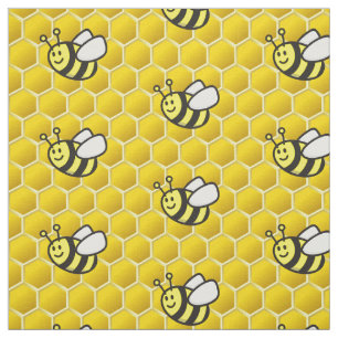 Honeybee Tecknad Mönster Tyg