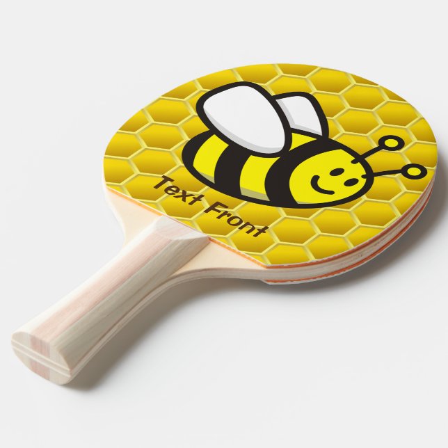 Honeybee Tecknad Pingisracket (Frontvinkel)