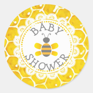 Honeybee ThLED Honeycomb Stickers Runt Klistermärke