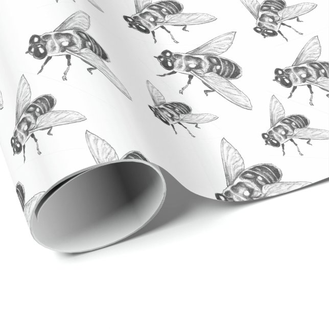 Honeybee Wrapping Papper Honeybee Wrapping Papper Presentpapper (Rullad Hörn)