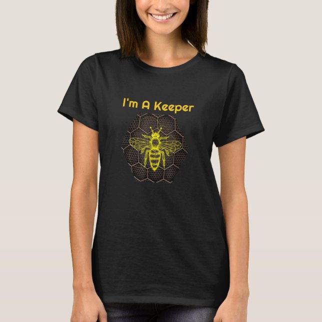 Honeybees Amerikanska biodlare Kärlek Honungsbin T Shirt (Framsida)