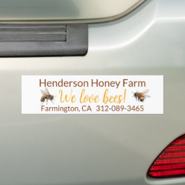 Honeybees honey Business Bildekal