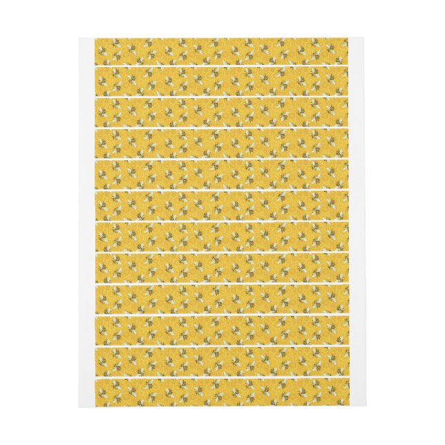 Honeybees Honeycomb Honeycomb Honeycomb Burk Lid S Etikettband (Ark)