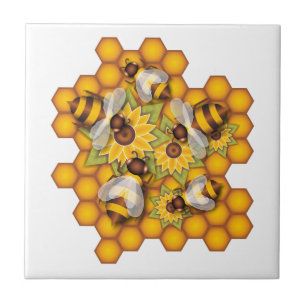Honeybees Kakelplatta