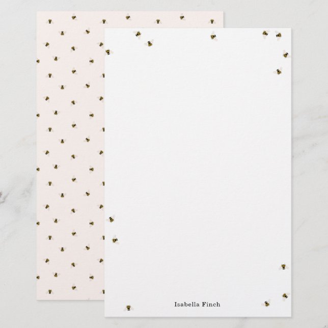 Honeybees Stationery (Fram/baksida)