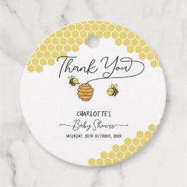 Honeycomb Baby Shower Cute Little Bees Honeycomb Gåvor Etiketter