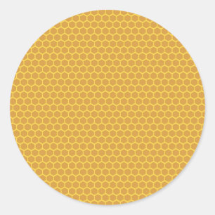 Honeycomb Background Runt Klistermärke