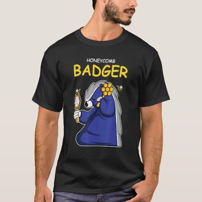 Honeycomb Badger biodling T Shirt (Framsida)