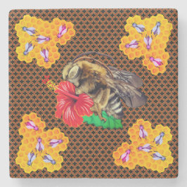 Honeycomb Bee Garden Stenunderlägg