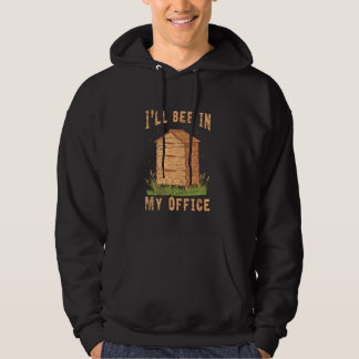 Honeycomb Bee Honung Farmer Bee Hive Biodling Hoodie