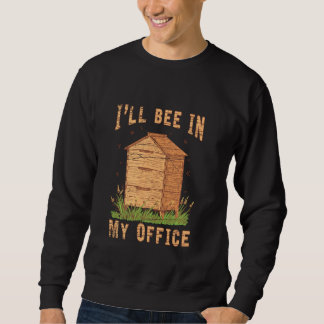 Honeycomb Bee Honung Farmer Bee Hive Biodling Lång Ärmad Tröja
