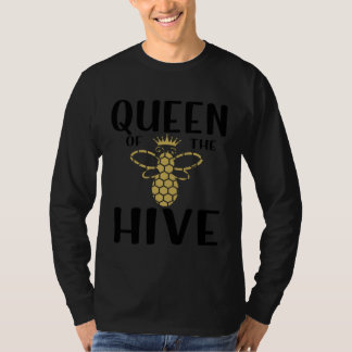 Honeycomb Beekeeper Bee Queen of the Hive T Shirt
