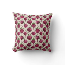 Honeycomb Beetroot Pillow