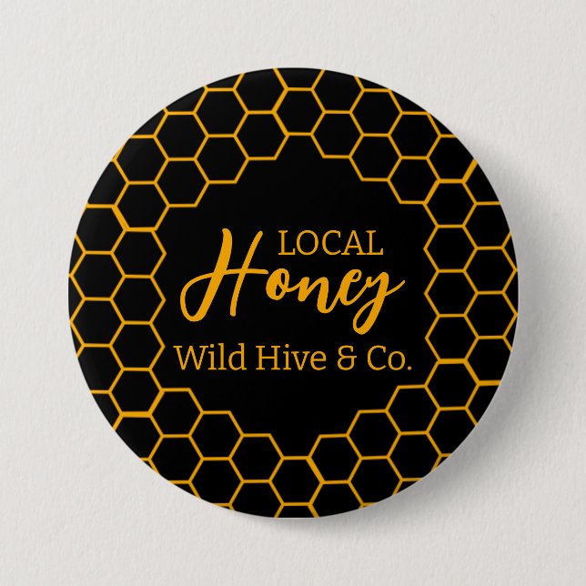 Honeycomb – Black or White Background Knapp (Framsida)